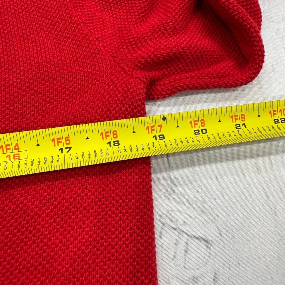 NWT Original Penguin Crewneck‎ Sweater Medium Cherry Red Pullover Mens